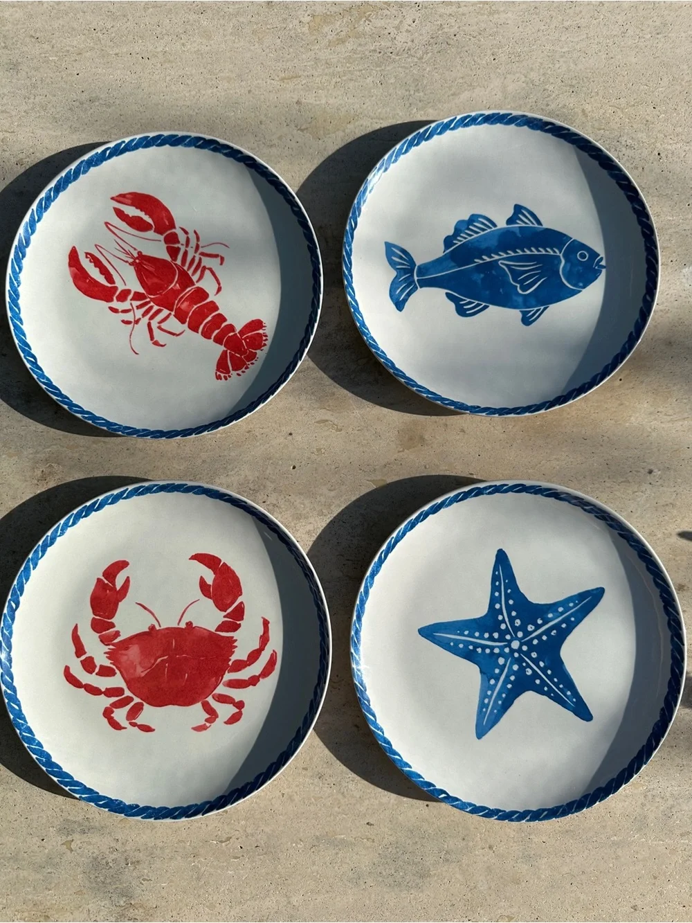 Sur La Table Seaside Dining Collection – Coastal Melamine Tableware